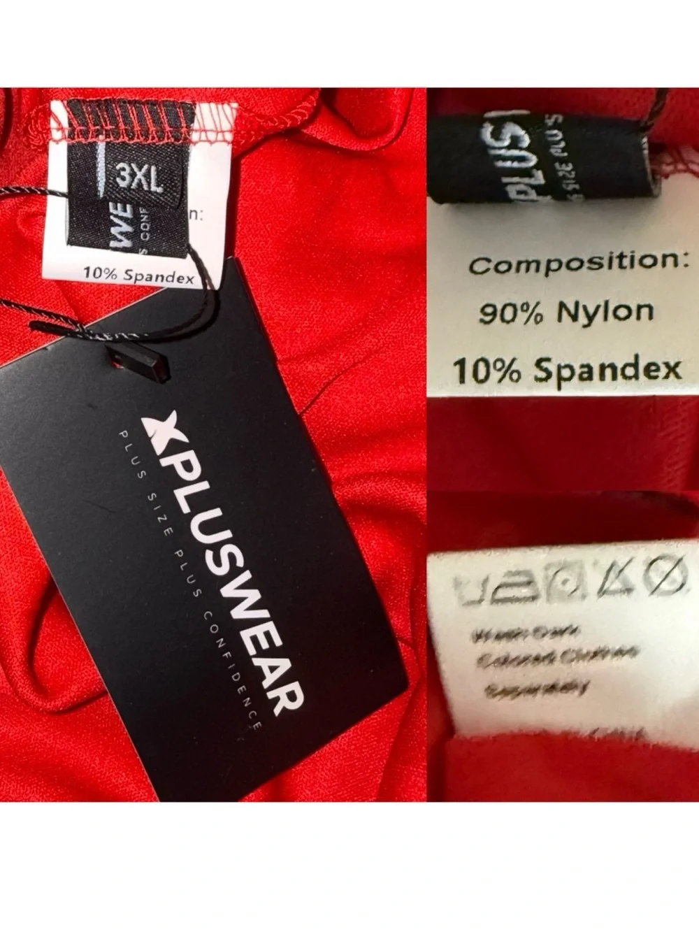 Red Lace Fit & Flare Dress - Elegant Women's Dress in Plus Size 3X NWT - Picture 7 of 17